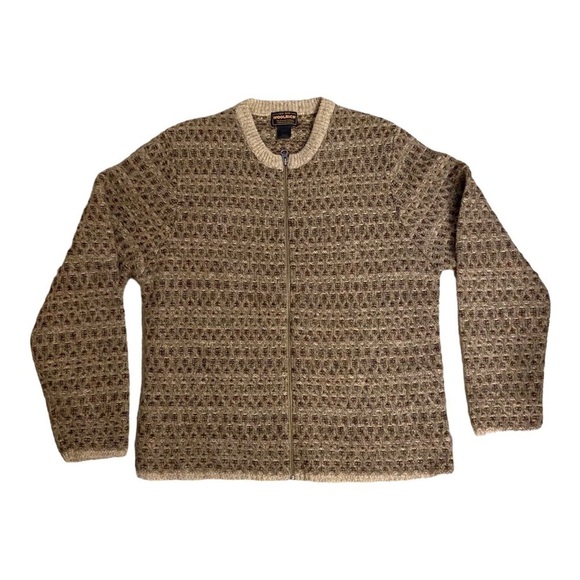 Woolrich 100% Wool Zip Cardigan - Picture 1 of 6
